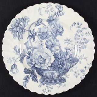 Royal Staffordshire Charlotte Blue Dinner Plate, Fine China Dinnerware   Blue Ba