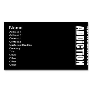 13770 techno type music addiction motto preference business card template