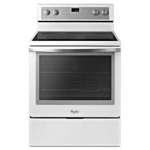 Whirlpool 6.2 cu. ft. Electric Range with Self Cleaning Convection Oven in White Ice WFE710H0AH