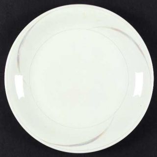 Rorstrand Claire De Lune Dinner Plate, Fine China Dinnerware   Iridescent Curved