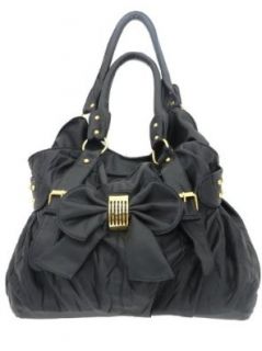 Elegant Women's Hobo/Handbag with Bow Tie (Black) Shoes
