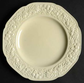 Crown Ducal Florentine Dark Cream Salad Plate, Fine China Dinnerware   Dark Crea