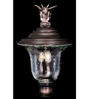 HA Framburg 8509IRON Carcassonne 3 Light Outdoor Ceiling Lights in Iron   Ceiling Porch Lights