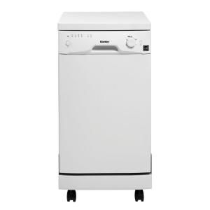 Danby 18 in. Portable Dishwasher in White with 8 Place Setting Capacity DDW1899WP 1