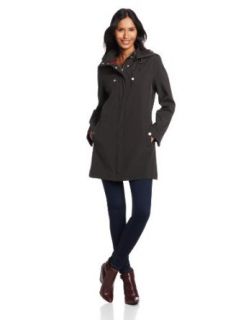 Tommy Hilfiger Women's Fleece Lined Soft Shell Anorak with Removable Hood, Black, X Small Athletic Insulated Jackets