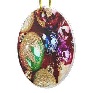 Ornaments of many colors   Round Ornament