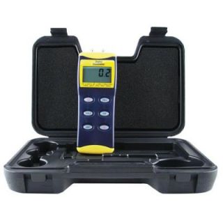General Tools Digital Manometer with 36 in. Tubing 0 to 5 psi +/  Port Backlight and RS232 Output DM8205
