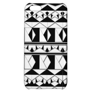 Monochromatic Abstract Triangles Chevron Patterns Case For iPhone 5C
