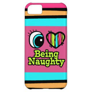 Bright Eye Heart I Love Being Naughty iPhone 5C Covers