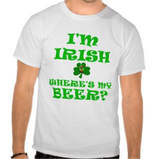Funny Irish Beer T Shirts