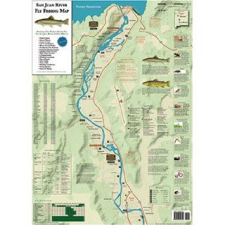 San Juan River Fly Fishing Map David Colvin 9780976825609 Books