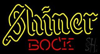 Shiner Bock   Beer Neon Sign 20" Tall x 37" Wide x 3" Deep  Business And Store Signs 