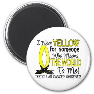 Means The World To Me Testicular Cancer Refrigerator Magnet