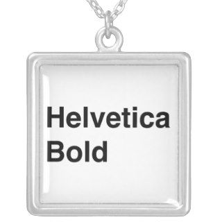 Helvetica Bold Custom Necklace
