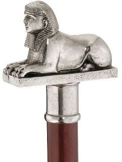 34" 36"" Gentlemen's Collectible EgyptianSphinx Pewter Walking Stick   Decorative Canes