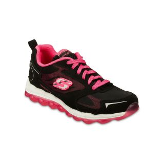 Skechers Skech Air Bizzy Bounce Girls Athletic Shoes, Black/Pink, Girls