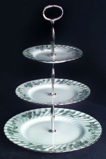 Minton Greenwich 3 Tiered Serving Tray (DP, SP, BB), Fine China Dinnerware   Fif