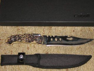 Cobalt 440 Stainless Steel Hunting Knife w/LED Flashlight  Hunting Knives  Sports & Outdoors