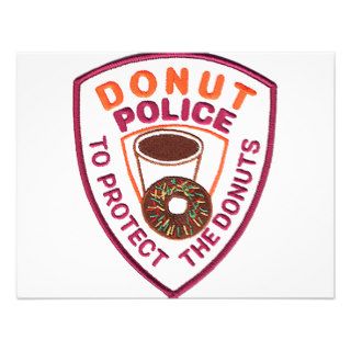 Donut Police Custom Invite