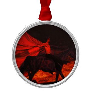 Circus Flora Horse Act II Original Oil Painting Christmas Tree Ornaments