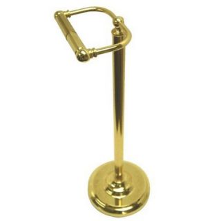 Kingston Brass Free Standing Polished Brass Toilet Paper Holder