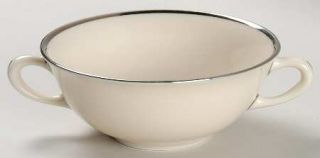 Lenox China Montclair Flat Cream Soup Bowl, Fine China Dinnerware   Presidential