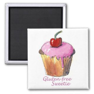 GF Cherry Cupcake Magnet