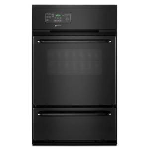 Maytag 24 in. Single Gas Wall Oven in Black CWG3100AAB