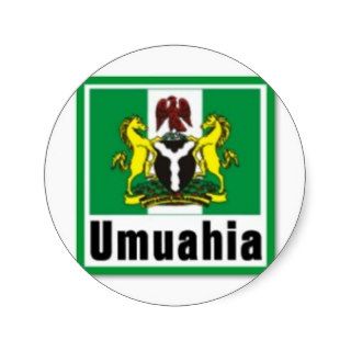 "UMUAHIA",ABIA STATE, NIGERIA(T Shirt And etc) Round Stickers