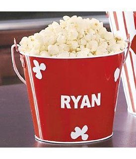 Personalized Individual Popcorn Bucket   Bowls
