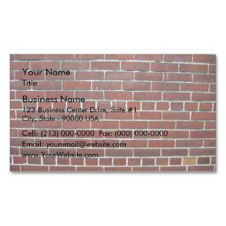 Dark Red Brick Wall Background Texture Business Card