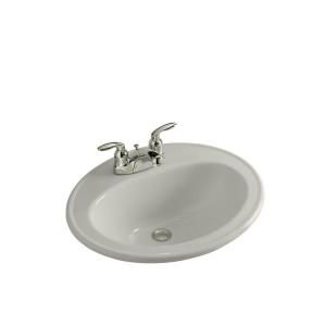 KOHLER Pennington Self Rimming Bathroom Sink in Ice Gray K 2196 4 95