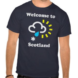 Welcome to Scotland Funny Weather T Shirt
