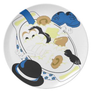 Mashter Potato Head (and His Bucket of Parts) Dinner Plates