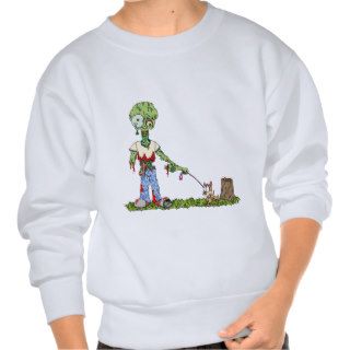 Zombie Dog Walker Pull Over Sweatshirt