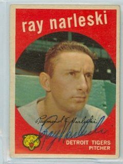 Ray Narleski AUTO d.12 1959 Topps #442 Tigers Sports Collectibles