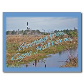 Greetings Cape Hatteras OBX Postcards