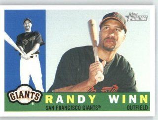 2009 Topps Heritage #407 Randy Winn / San Francisco Giants Sports Collectibles