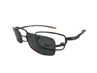 New Nike Rx Prescription Flexon Eyeglass Frame With Clip On Sunglasses #9080MAG SET 444   Brushed Navy/Grey Sunglasses Clothing