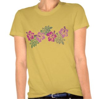 Hawaiian Hibiscus floral T shirts