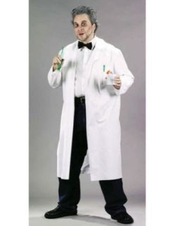 Mad Scientist Lab Coat Halloween Costume   Adults up to 44 Clothing