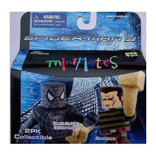 Minimates Spider Man 3 Black Suited Spider Man and Sandman Toys & Games