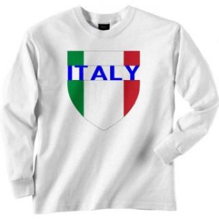 FourEleven Men's Italy Country Shield Long Sleeve Tee at  Mens Clothing store