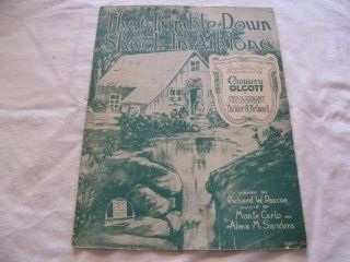 THAT TUMBLE DOWN SHACK CHAUNCEY OLCOTT 1918 SHEET MUSIC FOLDER 444 SHEET MUSIC Music