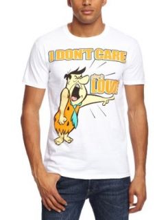 Hanna Barbera Flintstones Official Mens New White T Shirt All Sizes Music Fan T Shirts Clothing