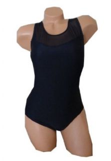 George. Swimwear Shadow Black High Neck Tank Style Swimsuit (Catalina size 4/6) Fashion One Piece Swimsuits