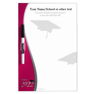2022 Maroon White Black Class of Dry Erase Dry Erase Board