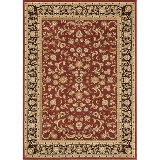 Primeval Red Oriental Area Rug (7'7 x 10'6) Alexander Home 7x9   10x14 Rugs