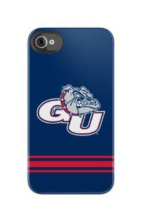 Uncommon LLC Gonzaga University Sport Stripe Frosted Deflector Hard Case for iPhone 4/4S   Retail Packaging   Blue/Red/White Cell Phones & Accessories