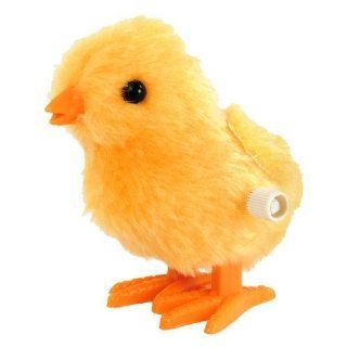 These Cute Fluffy 3" Chicks Hop When Wound Up   Wind Up Fuzzy Chick Toys & Games